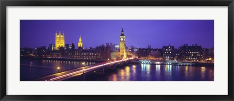 Framed England, London, Parliament, Big Ben Print