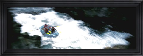 Framed White Water Rafting Salmon River CA USA Print