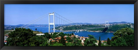 Framed Bosphorus Bridge, Istanbul, Turkey Print