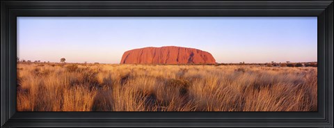 Framed Ayers Rock, Uluru-Kata Tjuta National Park, Australia Print