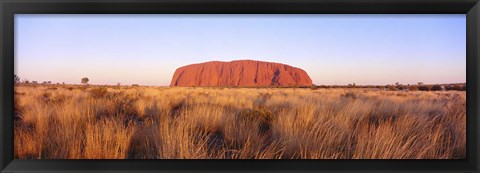 Framed Ayers Rock, Uluru-Kata Tjuta National Park, Australia Print