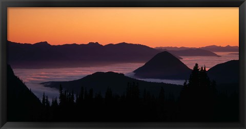 Framed Mount Rainier National Park, Washington Print