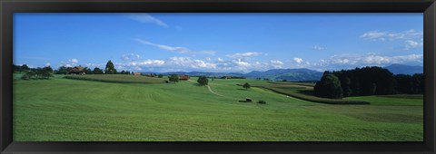 Framed View Along Rural Hillside, Zurich, Switzerland Print