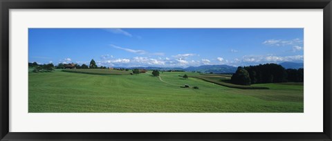 Framed View Along Rural Hillside, Zurich, Switzerland Print