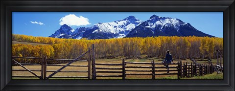 Framed Last Dollar Ranch, Ridgeway, Colorado, USA Print