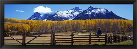 Framed Last Dollar Ranch, Ridgeway, Colorado, USA Print