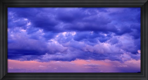 Framed Switzerland, clouds, cumulus, storm Print