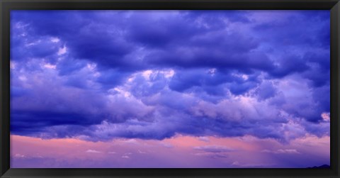 Framed Switzerland, clouds, cumulus, storm Print