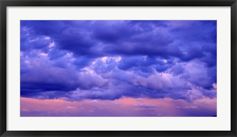 Framed Switzerland, clouds, cumulus, storm Print