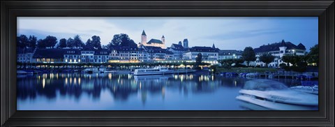 Framed Switzerland, Rapperswil, Lake Zurich Print