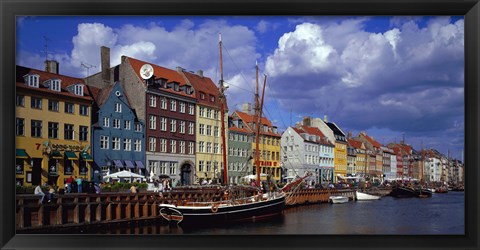 Framed Denmark, Copenhagen, Nyhavn Print