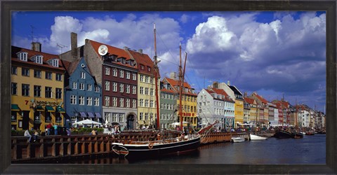Framed Denmark, Copenhagen, Nyhavn Print