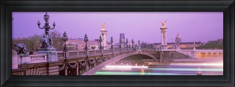Framed Bridge over a river, Seine River, Paris, France Print