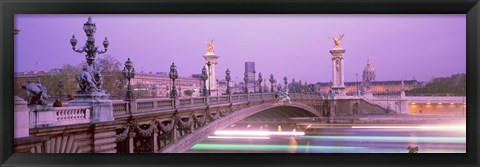 Framed Bridge over a river, Seine River, Paris, France Print