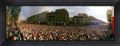 Framed Marathon Runners, Paris, France Print