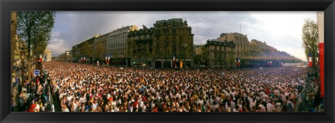 Framed Marathon Runners, Paris, France Print