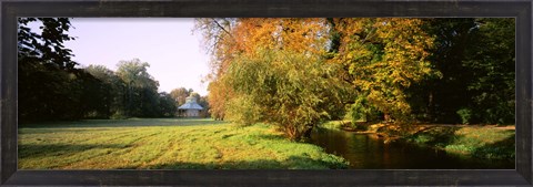 Framed Park Sans-Souci w/ teahouse in Autumn Potsdam Germany Print