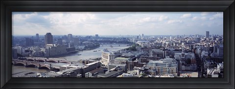 Framed England, London, Aerial view from St. Paul&#39;s Cathedral Print