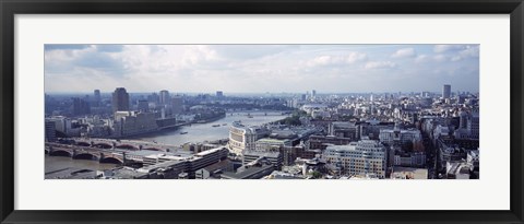 Framed England, London, Aerial view from St. Paul&#39;s Cathedral Print