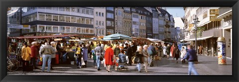 Framed Farmer&#39;s Market, Bonn, Germany Print