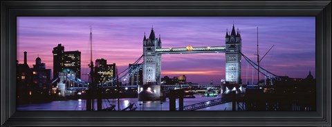 Framed England, London, Tower Bridge Print