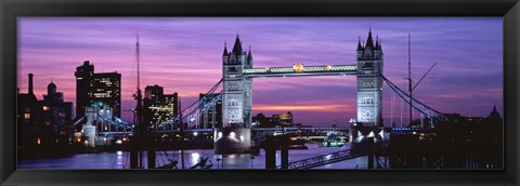 Framed England, London, Tower Bridge Print