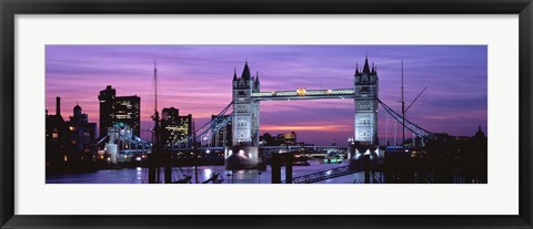 Framed England, London, Tower Bridge Print