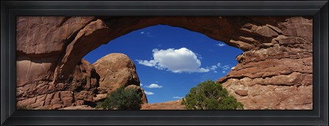 Framed North Window, Arches National Park, Utah, USA Print
