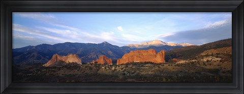 Framed Garden Of The Gods, Colorado Springs, Colorado Print