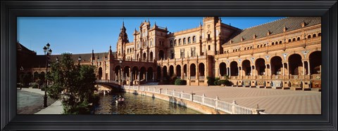 Framed Plaza Espana, Seville, Spain Print