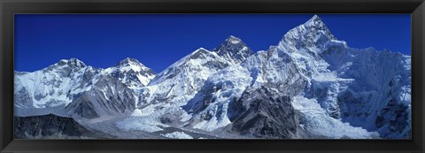 Framed Himalaya Mountains (Mt Everest), Nepal Print