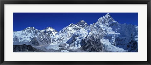Framed Himalaya Mountains (Mt Everest), Nepal Print