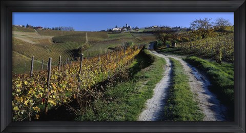 Framed Italy, Piemont, road Print