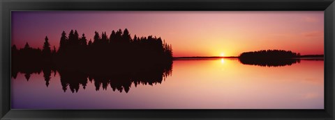 Framed Canada, Alberta, Elk Island National Park Print
