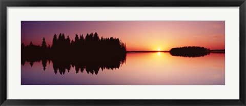 Framed Canada, Alberta, Elk Island National Park Print