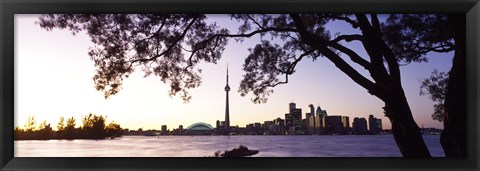 Framed Skyline CN Tower Skydome Toronto Ontario Canada Print