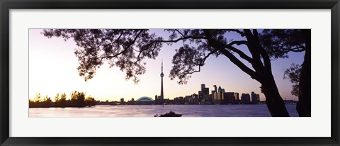 Framed Skyline CN Tower Skydome Toronto Ontario Canada Print