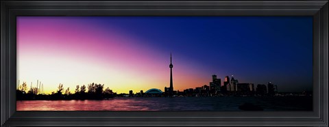 Framed CN Tower SkyDome Toronto Ontario Canada Print