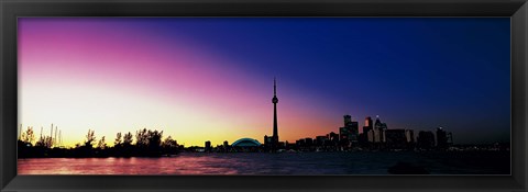 Framed CN Tower SkyDome Toronto Ontario Canada Print