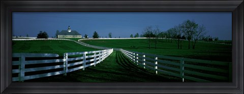 Framed USA, Kentucky, Lexington, horse farm Print