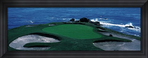 Framed Pebble Beach Golf Course 8th Green Carmel CA Print