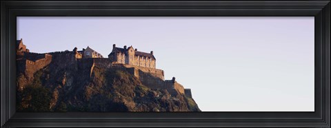 Framed Low angle view of a castle on top of a hill, Edinburgh Castle, Edinburgh, Scotland Print