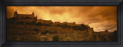 Framed Low angle view of a castle, Alcazar, Toledo, Spain Print