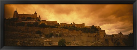 Framed Low angle view of a castle, Alcazar, Toledo, Spain Print