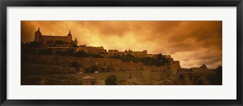 Framed Low angle view of a castle, Alcazar, Toledo, Spain Print