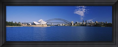 Framed Sydney Opera House and Bridge Print