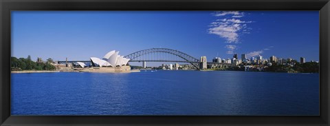 Framed Sydney Opera House and Bridge Print