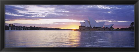 Framed Sunset over Sydney Opera House Print