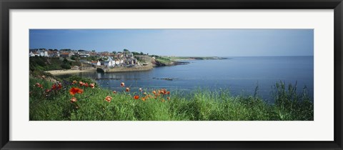 Framed Town at the waterfront, Crail, Fife, Scotland Print