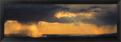 Framed View From The High Road To Taos, New Mexico, USA Print